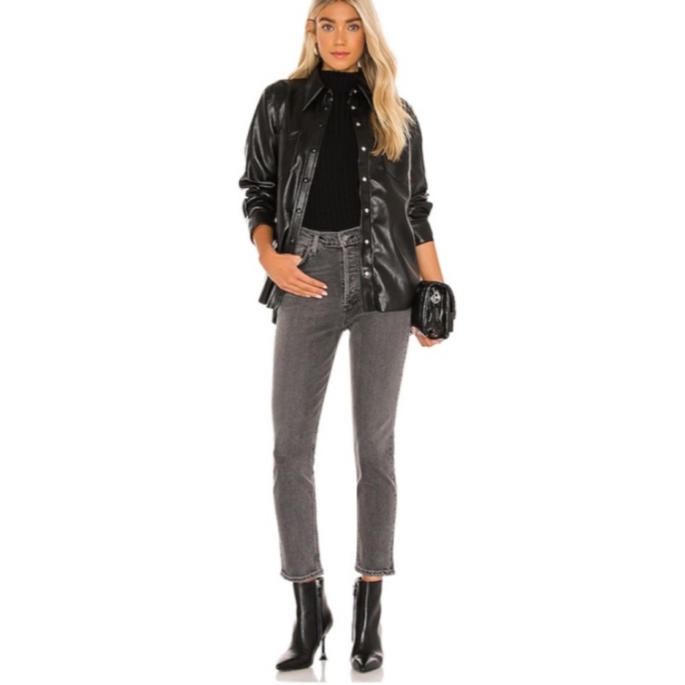 AGOLDE Nico High Rise Slim Straight cigarette Leg
